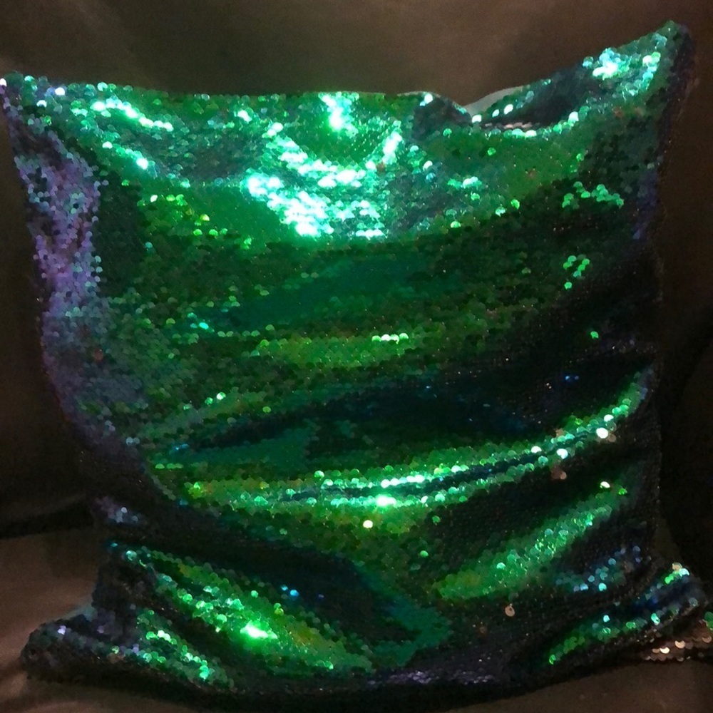 2 color change Sequin Pillow Cases NWOTS
